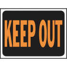 Hy-Ko Plastic Sign, Keep Out Image 1